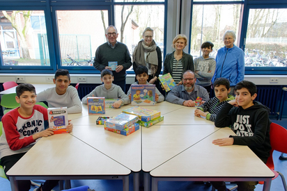 Mit Scrabble und Memory leichter Deutsch lernen. Foto: Alfred Riese