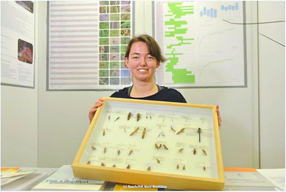 Meike Terlutters Thema: Untersuchungen über die Libellenfauna des Naturschutzgebiets Hanfteich. Foto: IHK Nord Westfalen/Busch