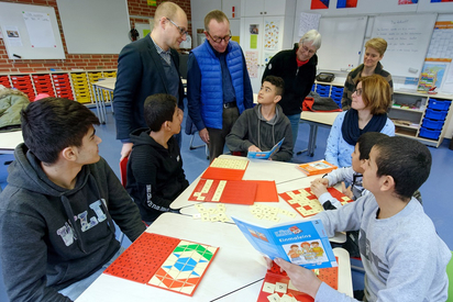 LÜK-Kästen helfen, Deutsch zu lernen. Foto: Alfred Riese